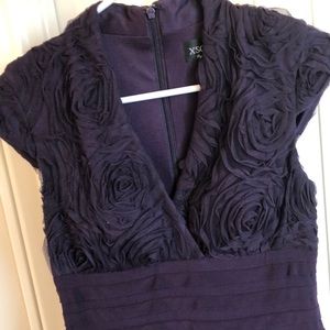 Dark purple cocktail dress